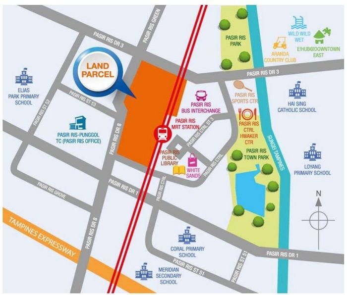 Pasir-Ris-Central-residences-Location-Map