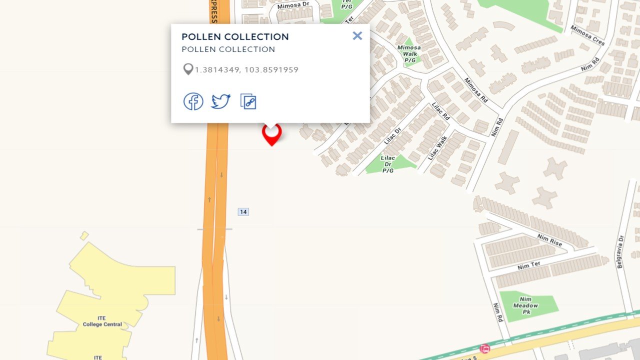 Pollen-Collection-Location-Map Pollen-Collection-Location-Map